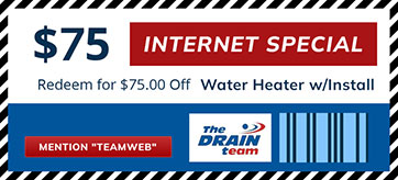 $75 Off Water heater